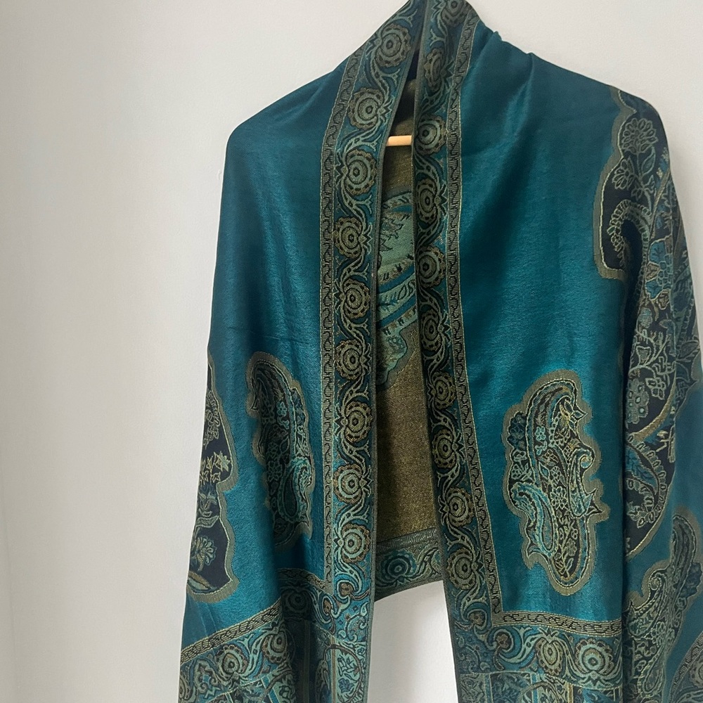 New!! Green pashmina